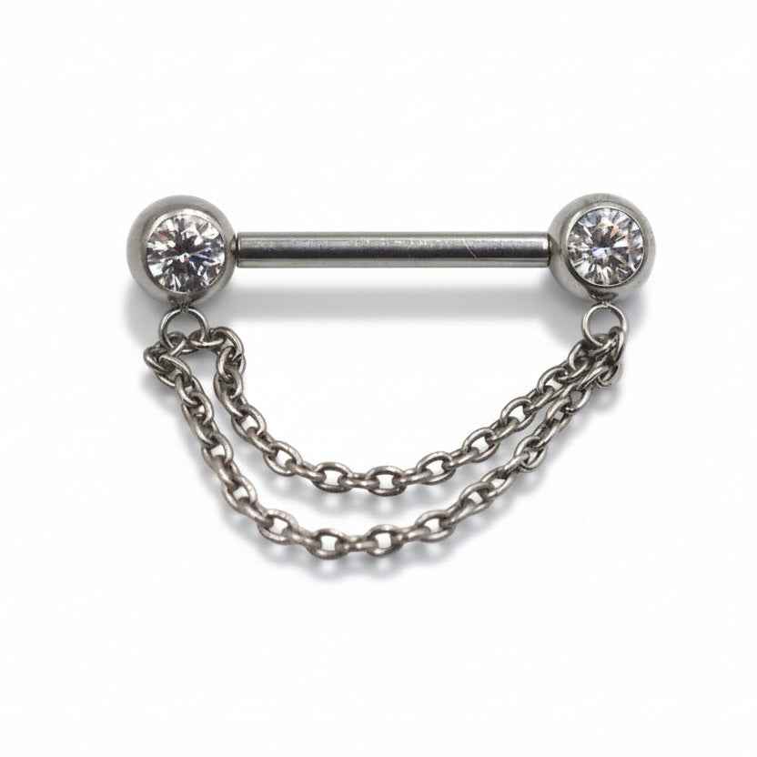 Barbell Téton Titane Double Chaîne