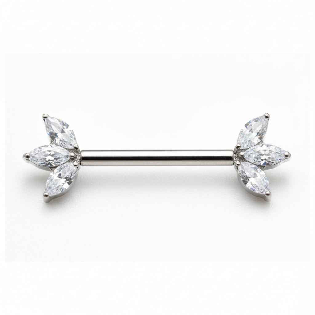Barbell Téton Titane Trinity Marquise