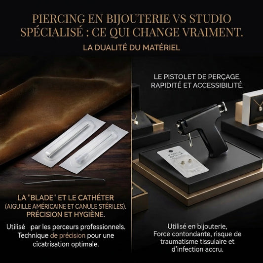 Piercing en bijouterie ou en studio spécialisé : ce qui change vraiment