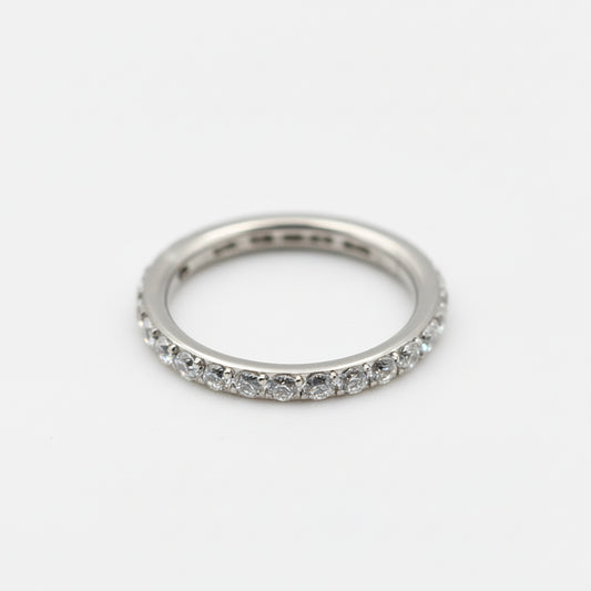 Anneau Titane Strass Crystal