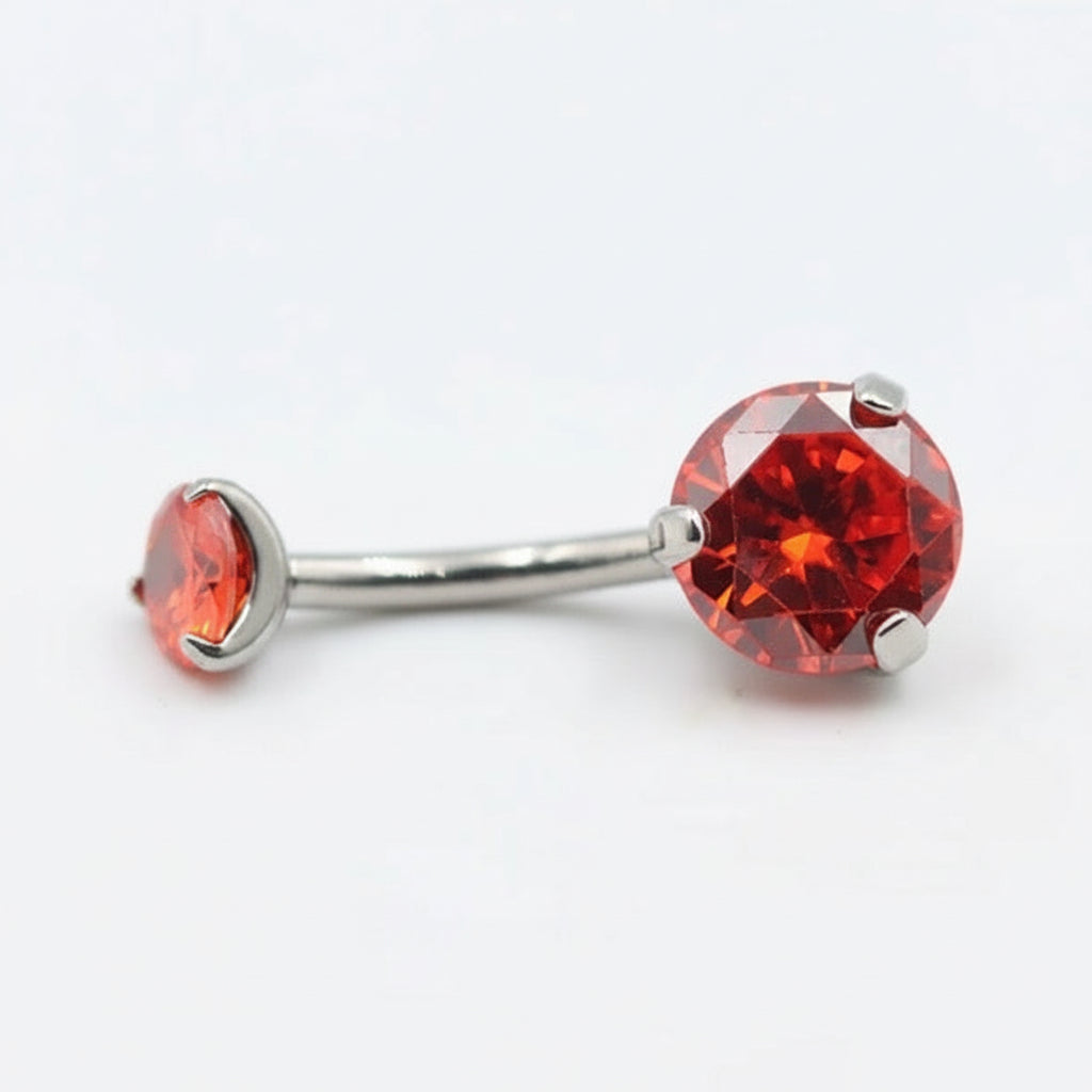 ⁠piercing nombril banane titane astm f136 zircon cubique orion studio helix⁠