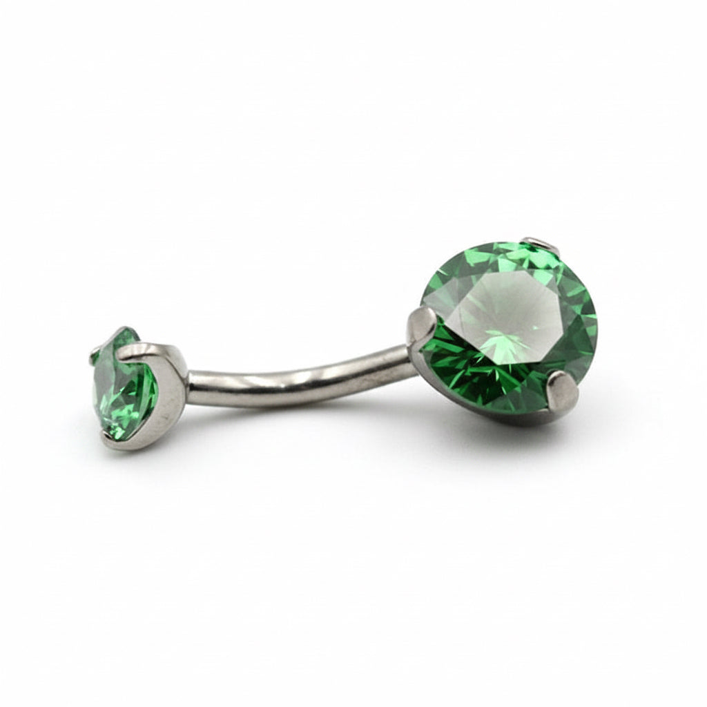 piercing nombril banane titane astm f136 zircon cubique orion studio helix