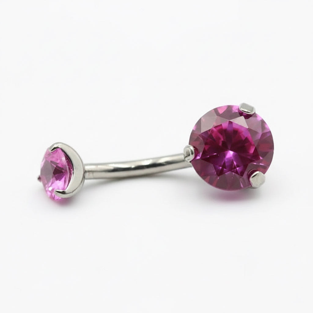 piercing nombril banane titane astm f136 zircon cubique orion studio helix