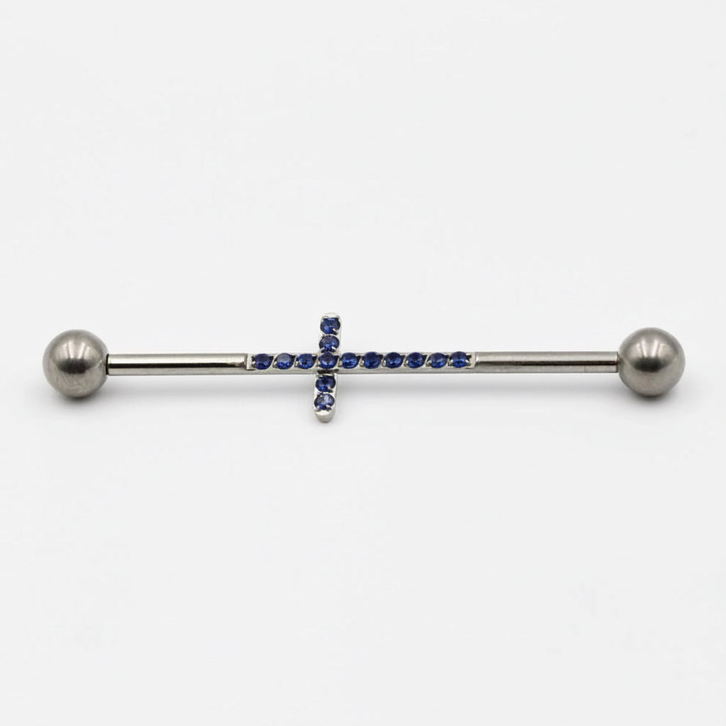 barbell industriel sacre titane bleu marine
