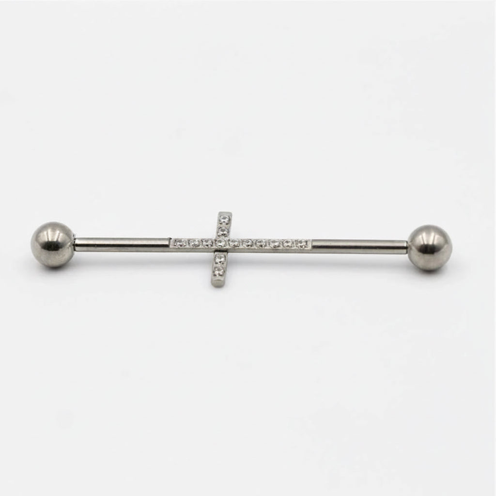 barbell industriel sacre titane crystal image