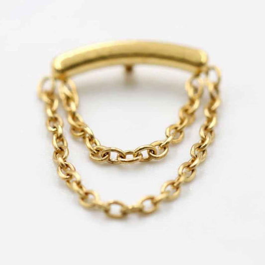 Labret Titane Cascade Dorée